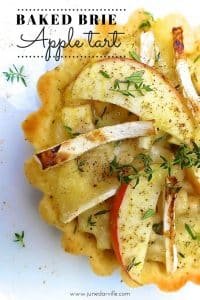 Easy Brie & Apple Tart Recipe Are you looking for a great starter or veggie lunch idea? Then do try out my baked brie, fresh thyme and apple tart recipe!