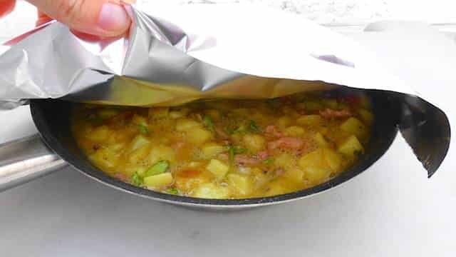 This bacon frittata is a wonderful way to use those leftover cooked potatoes and turn it into another great dinner! Dig in...