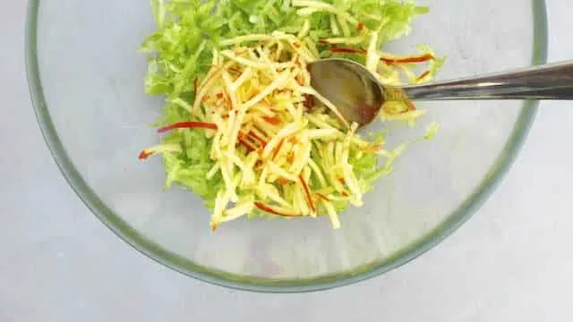 Easy Fresh Apple Celery Salad Recipe Another fresh summer salad: this apple and celery salad recipe is a great side then for anything you throw on a barbecue!