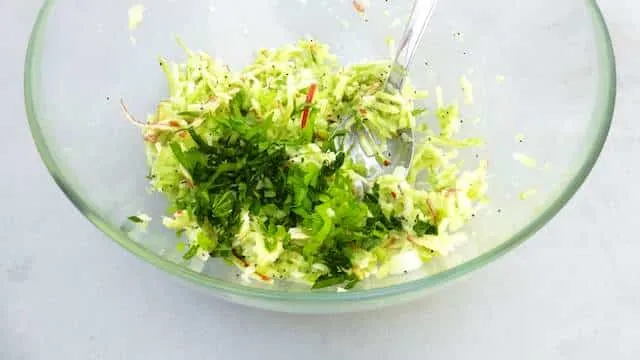 Easy Fresh Apple Celery Salad Recipe Another fresh summer salad: this apple and celery salad recipe is a great side then for anything you throw on a barbecue!