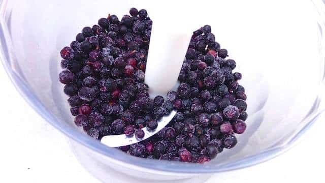 Looking for a fast summer dessert? Then try out my blueberry frozen yogurt: a quick and easy frozen treat! Or add whatever frozen fruit you want!