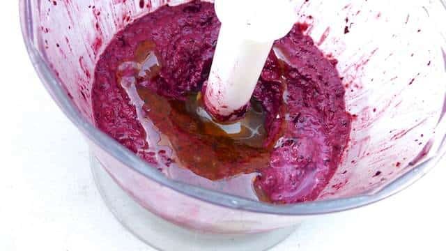 Looking for a fast summer dessert? Then try out my blueberry frozen yogurt: a quick and easy frozen treat! Or add whatever frozen fruit you want!