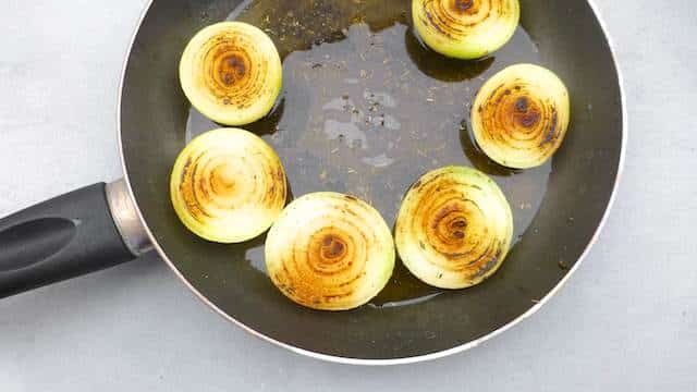 Baked Sweet Onions with tarragon butter and pink pepper... Onion can be so delicious! Especially when they got that caramelized sear on them.
