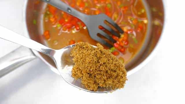 Nyonya eggs belanda or... fried eggs in a sweet and sour tamarind gravy! This is a great food memory from Penang, Malaysia.
