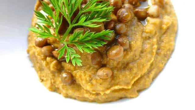 Twenty minutes is all it takes to make this gorgeous little lentil dip! Serve it for lunch with a slice of toast or as a dipping sauce...