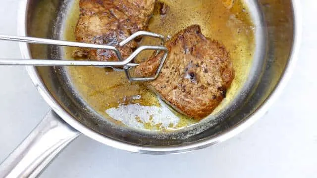 Succulent marchand de vin wine sauce, a traditional French steak sauce recipe with fresh shallots and red wine... Delicious!