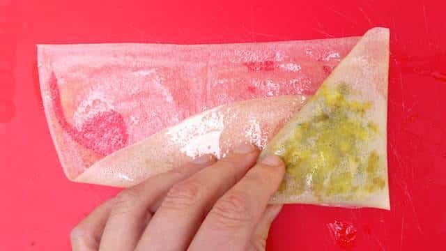 Moroccan Pastilla Recipe: crunchy baked pastry triangles filled with chicken and spices...