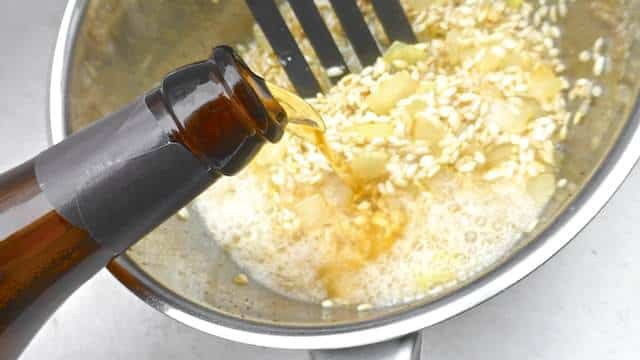 My beer and mushroom risotto recipe: the mushrooms, beer and parmesan cheese make this risotto extremely flavorful! That says enough I guess...