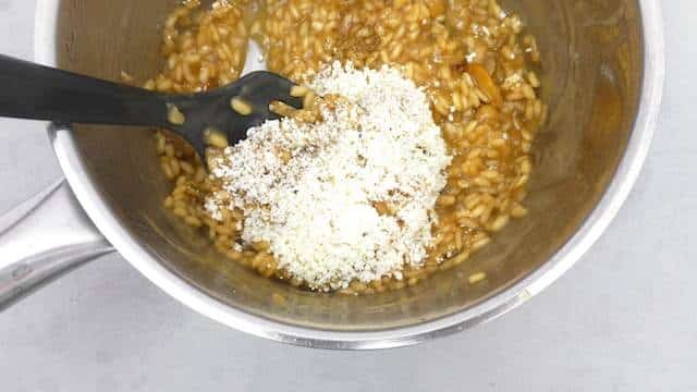 My beer and mushroom risotto recipe: the mushrooms, beer and parmesan cheese make this risotto extremely flavorful! That says enough I guess...