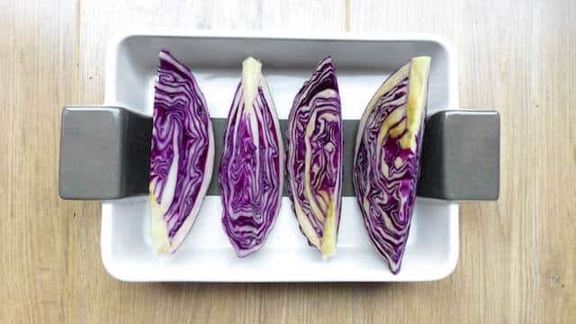 Here's a surprisingly easy vegetable roast recipe! Roasted red cabbage with tarragon butter, what a great vegetable side dish!!