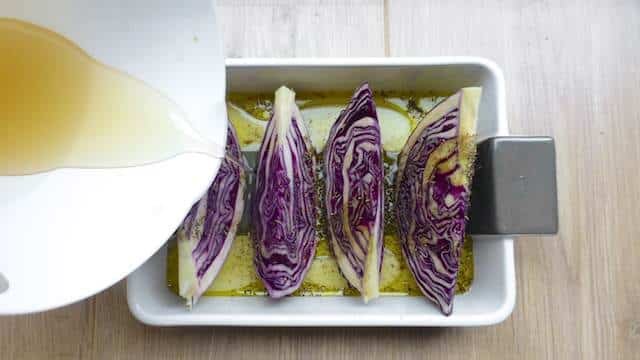 Here's a surprisingly easy vegetable roast recipe! Roasted red cabbage with tarragon butter, what a great vegetable side dish!!