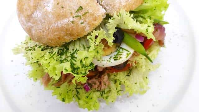 If you ever visit Nice, don’t miss out on the famous pan bagnat. It is a popular sandwich over there. You can say it resembles a salad nicoise!