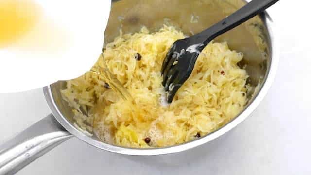 Sauerkraut with bacon smothered in white wine... This is such a fresh and tasty side dish for pork or poached salmon steaks!