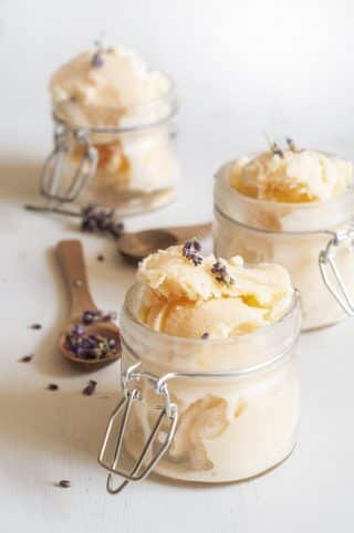 Easy Lavender Ice Cream Recipe My creamy lavender ice cream recipe with mascarpone and honey... Hands down my favorite homemade ice cream recipe I have ever made!