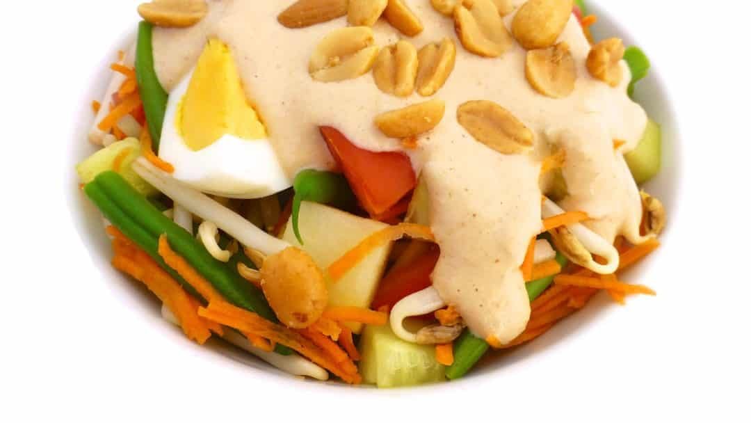 Easy Stir Fried Cucumber & Peanut Sauce The best peanut sauce recipe ever... you will love the red curry paste in it, gives this creamy sauce so much more flavor and depth!