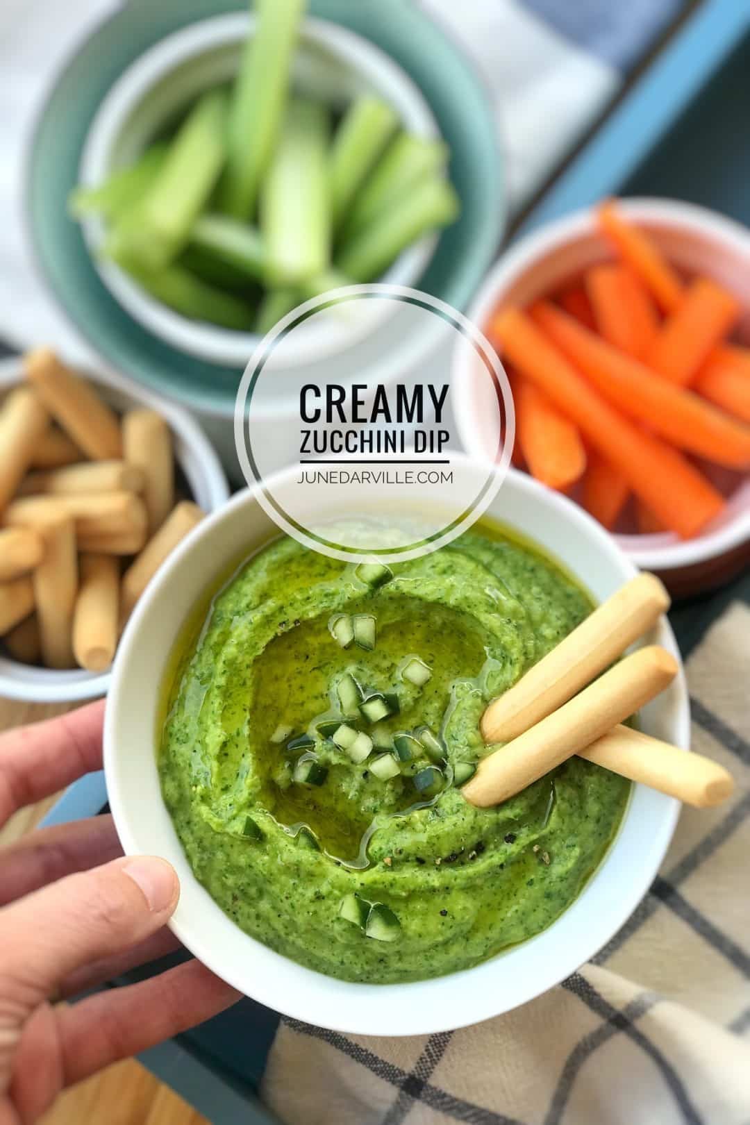Creamy, creamier, creamiest! This silky smooth zucchini dip will blow you right off your socks... Enjoy this healthy vegetable dip!
