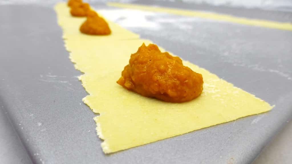 Check out my delicious homemade creamy pumpkin ravioli recipe, the ultimate autumn pasta! A fun recipe to make from scratch!