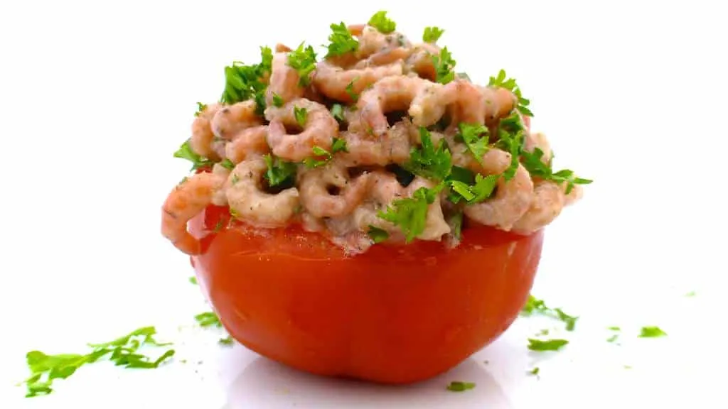 Best Belgian Tomate Aux Crevettes Tomate aux crevettes, tomaat garnaal or shrimp stuffed tomatoes, a Belgian classic! Easy to make in advance and delicious!