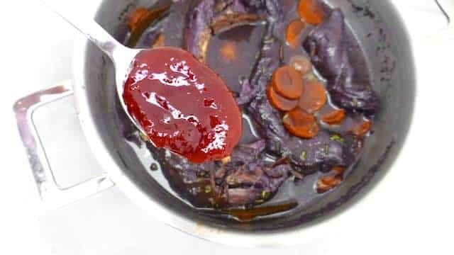 Civet de lievre recipe or stewed hare in red wine with carrots, pearl onion, juniper berries and rosemary... a winter classic!