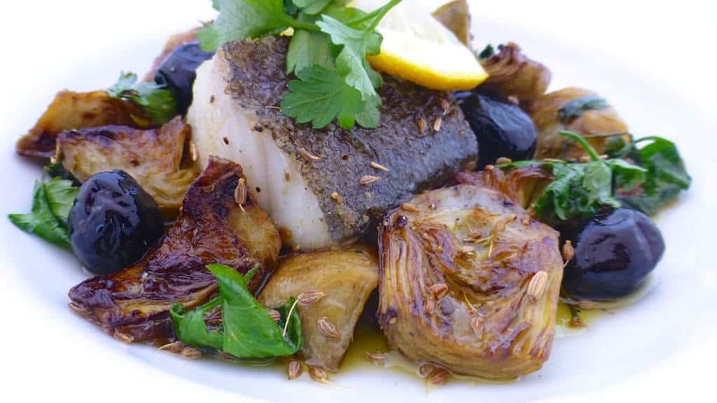 Easy Cod in Anisette Liqueur Sauce This anisette liqueur sauce is such a perfect match for my salt cod dinner with golden fried artichokes! Attention: be ready for some ballsy flavors...