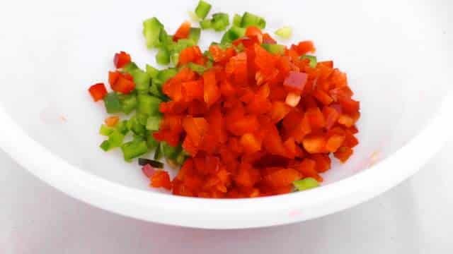 Salpicon de atun is a typical Spanish dish of mixed vegetables in a vinegar and olive oil dressing and canned or cooked fish and seafood.
