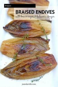 Easy Belgian Braised Endives How about some super soft and smooth Belgian braised endives with butter, brown sugar and vinegar... This is such a delicacy!