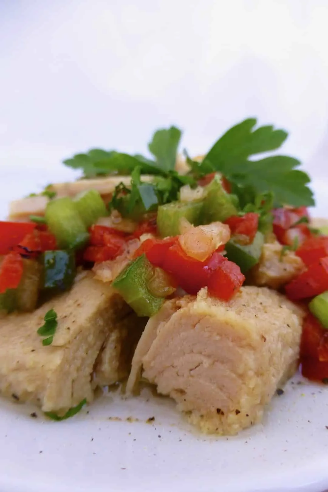 Salpicon de atun is a typical Spanish dish of mixed vegetables in a vinegar and olive oil dressing&nbsp;and canned or cooked fish and&nbsp;seafood.