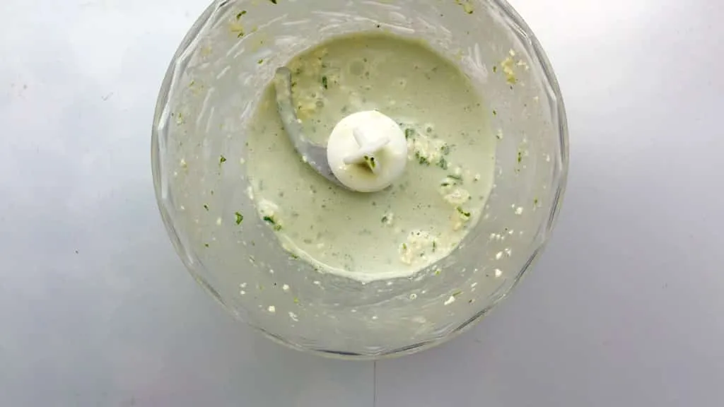 Easy Fresh Apple Celery Salad Recipe What a fancy looking apple and celery salad this is! Look at that delicious homemade creamy blue cheese dressing drizzled on top, epic!