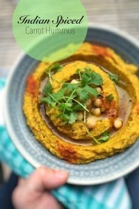 Easy Carrot Hummus with Indian Spices I love the powerful Eastern spices in this carrot hummus! What an exciting alternative for the classic chickpea hummus...