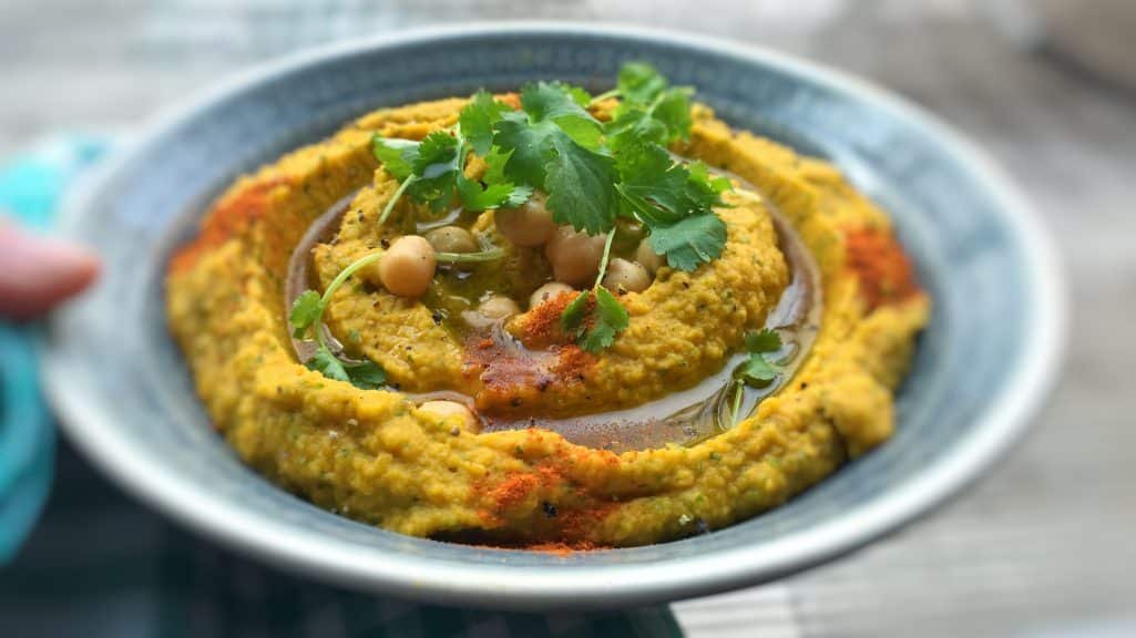 I love the powerful Eastern spices in this carrot hummus! What an exciting alternative for the classic chickpea hummus...
