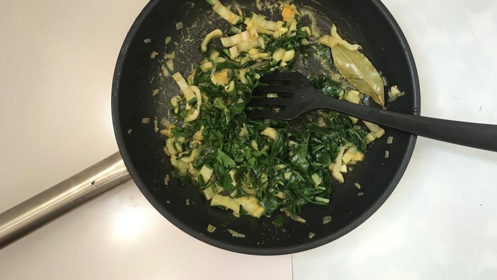Swiss chard, butter, garlic, nutmeg and some strong mustard... this swiss chard stir fry is a powerful side dish flavor bomb!