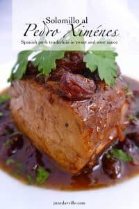 Best Pork Solomillo al Pedro Ximenez Solomillo al Pedro Ximenez, or pork tenderloin in a sweet reduction sauce with raisins... A delicious Spanish classic pork recipe!