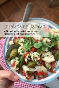 Easy Salt Cod Salad (Ensalada de Bacalao) A cold and refreshing salt cod salad with fresh tomatoes, herbs, capers and lots of olive oil... The perfect summer fish salad!
