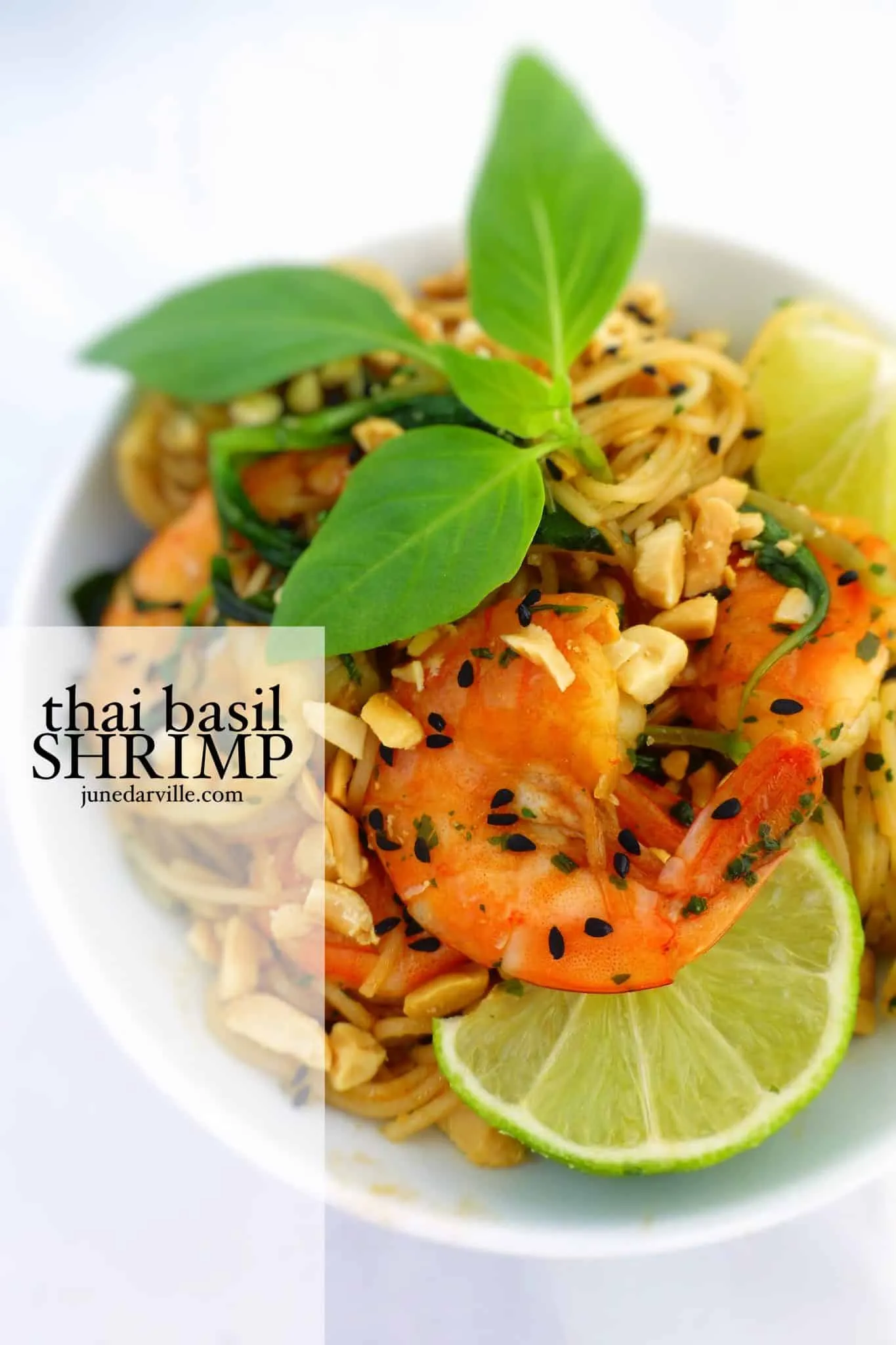This is a flavorful Thai basil shrimp recipe, a simple noodle stir fry with amazing Thai flavors! I love the combination of noodles and shrimp...