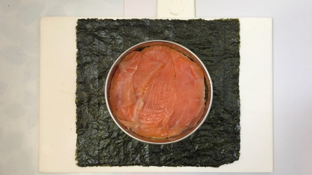 A Japanese rice and nori sandwich also known as onigirazu... Here's one of my favorites: my smoked salmon onigirazu recipe!