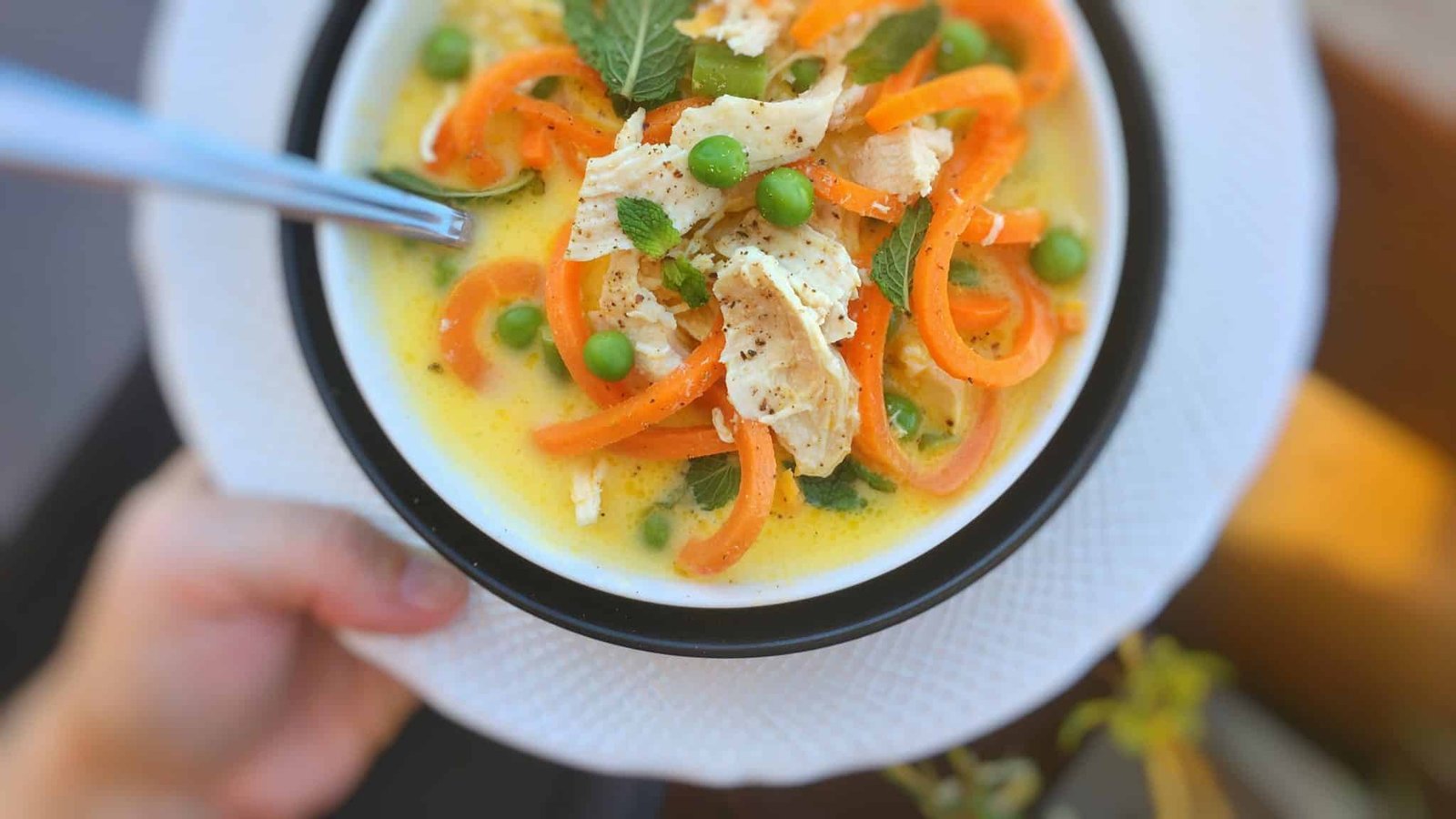 Watch my video of how I'm preparing a creamy chicken and carrot noodle soup using my fabulous KitchenAid stand mixer Spiralizer and Cook Processor!