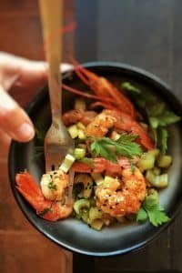 Easy Sauteed Shrimp with Ginger & Rice Sauteed shrimp, a simple seafood stir fry with fresh ginger and a flavorful soy sauce marinade... you will love this one!