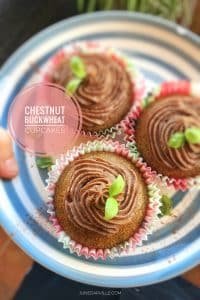 Best Chestnut Buckwheat Cupcakes I love sweet chestnut treats! Here's my super easy chestnut buckwheat cupcakes recipe, a fluffly cupcake with buckwheat flour and cinnamon!