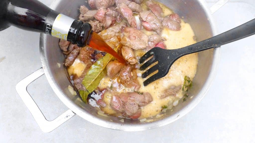 Flemish karbonaden: a strong pork or beef stew with beer and pear molasses... Serve this stew with a generous portion of golden Belgian fries!