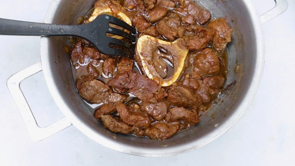 Flemish karbonaden: a strong pork or beef stew with beer and pear molasses... Serve this stew with a generous portion of golden Belgian fries!