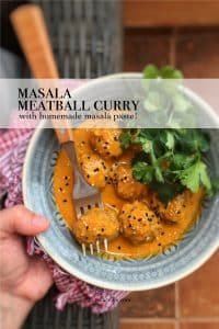 Easy Masala Meatball Curry Recipe What's on the menu for dinner tonight? Let's make a creamy masala meatball curry using a bunch of fresh homemade masala paste!