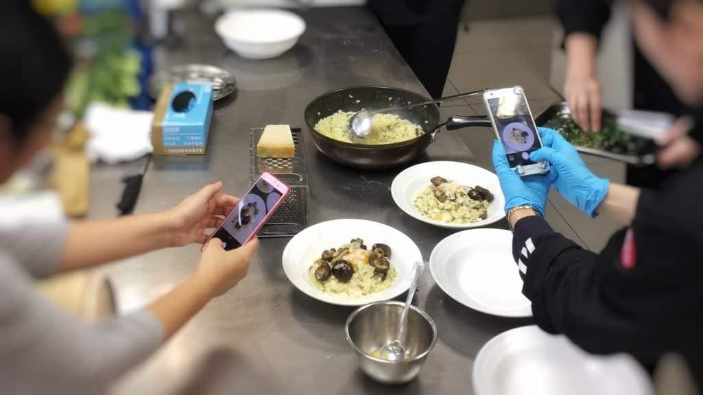 Best #1 Soy Sauce & Shiitake Risotto A scrumptious shiitake risotto with soy sauce, parmesan cheese, fresh chives and an egg yolk... And more about my cooking class in Shanghai!