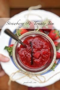 Easy Vanilla & Strawberry Tomato Jam Never made a fruit jam before? Then start off with this very simple strawberry tomato jam with vanilla bean! Great on sandwiches or desserts...