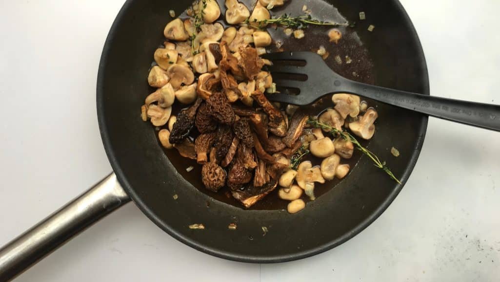 One of my favorites!! Serve this buttery mushroom ragu over creamy homemade polenta or as a surprising veggie spaghetti sauce for dinner!