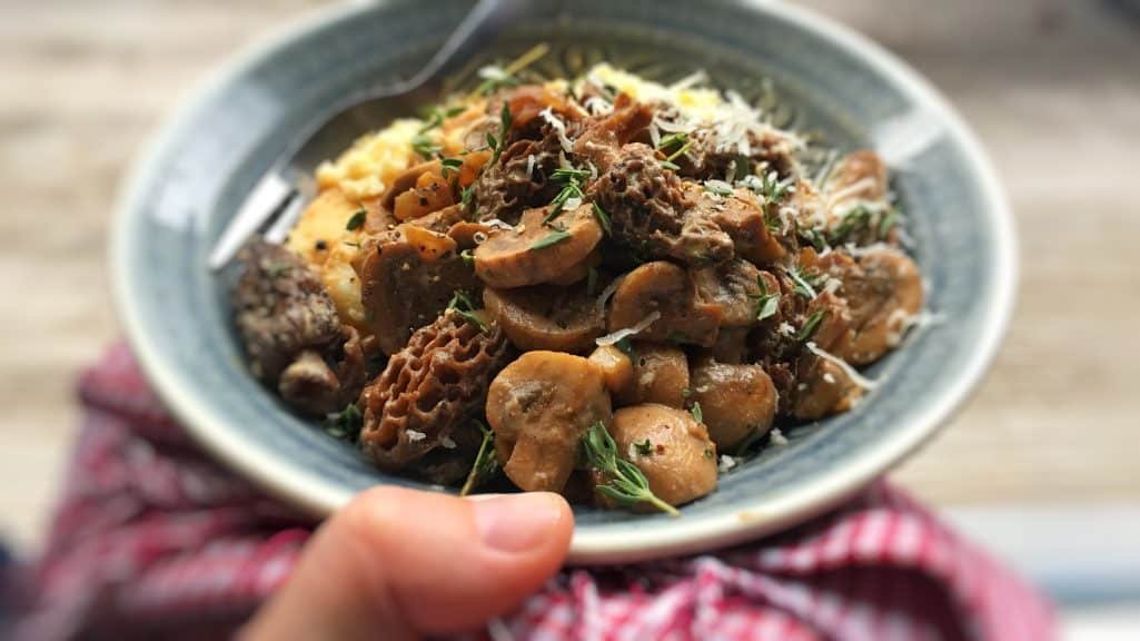 One of my favorites!! Serve this buttery mushroom ragu over creamy homemade polenta or as a surprising veggie spaghetti sauce for dinner!