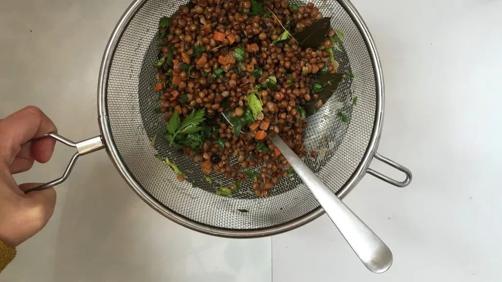 Try this French petit sale aux lentilles, a classic lentil stew with bits of salted pork! French traditional cuisine at its best...