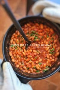Best Oven Baked Beans Recipe A classic baked beans recipe - two ways: in the oven and in my KitchenAid Cook Processor! Great side dish for fried sausages and eggs...