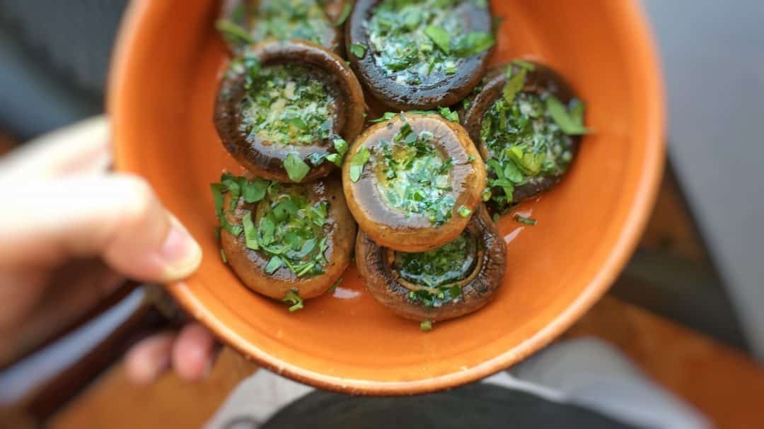 Stuffed mushrooms are a superb party finger food... Try out my super savory garlic butter stuffed mushrooms and 2 more appetizer recipes!