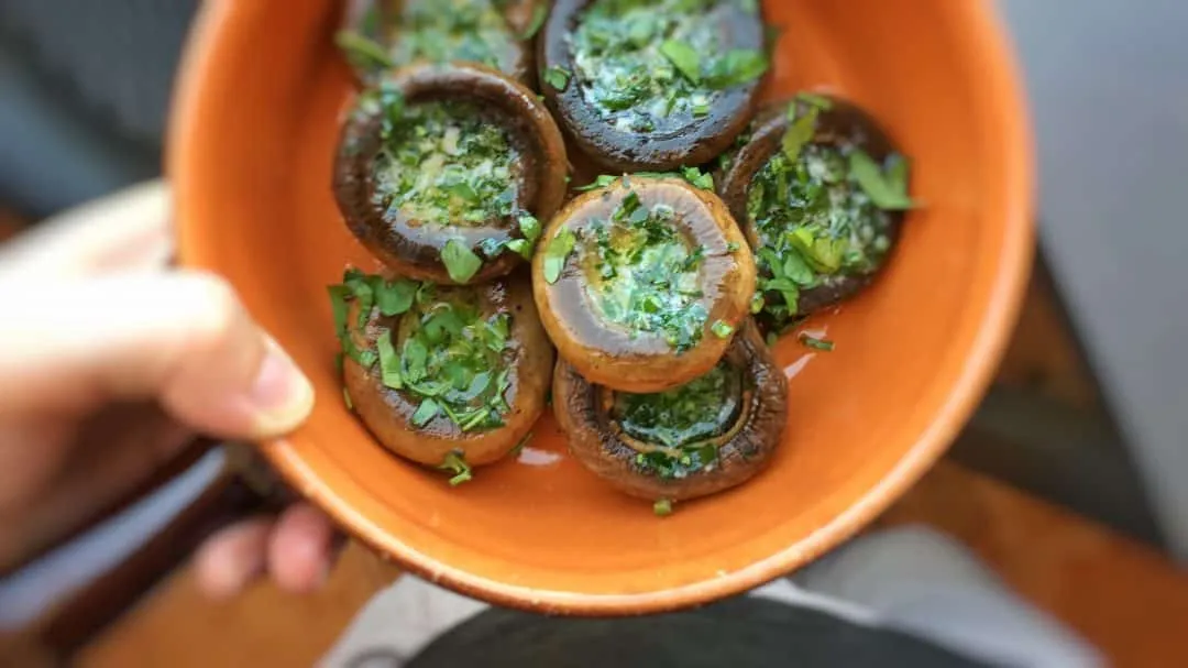 Stuffed mushrooms are a superb party finger food... Try out my super savory garlic butter stuffed mushrooms and 2 more appetizer recipes!