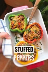Do you like stuffed peppers? Then check out this next post: 4 stuffed pepper recipe with ground beef, rice, goat cheese and quinoa!